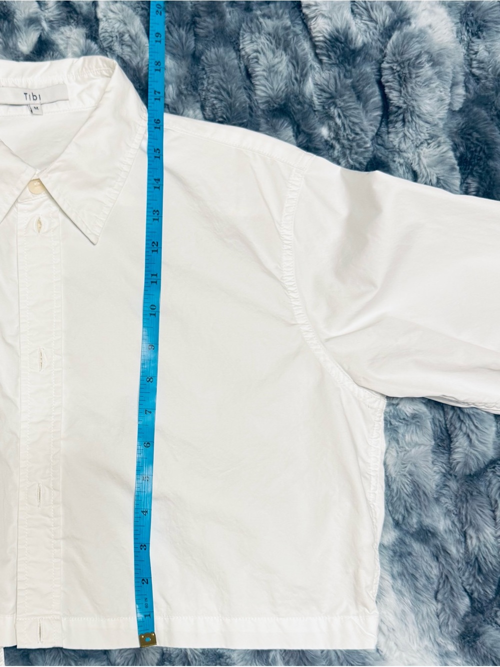 Tibi Eco Poplin Cropped Shirt - Picture 6 of 8